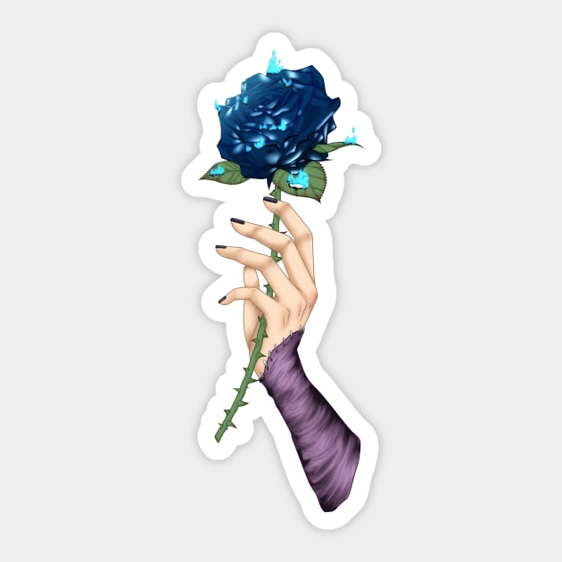 Blue Rose- Dabi Sticker by McSueMe